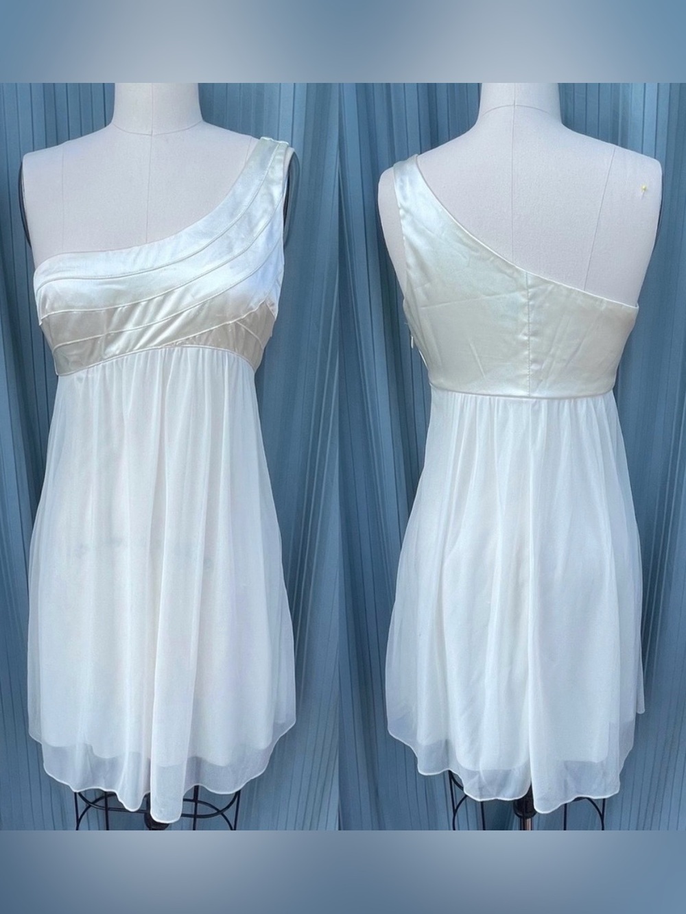 Vintage Trixxi Satin One Shoulder Dress
